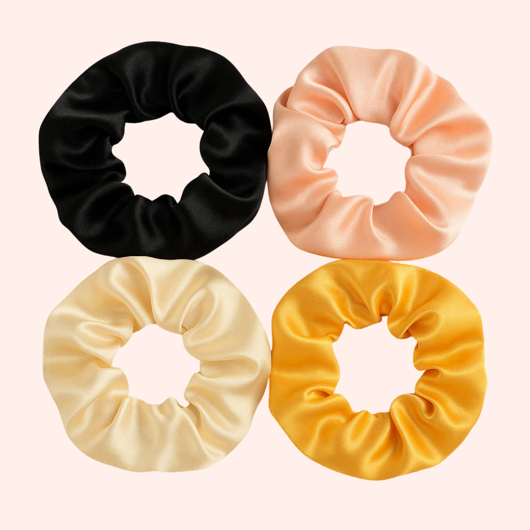 x4 Scrunchies in Seta - Sogni&Seta